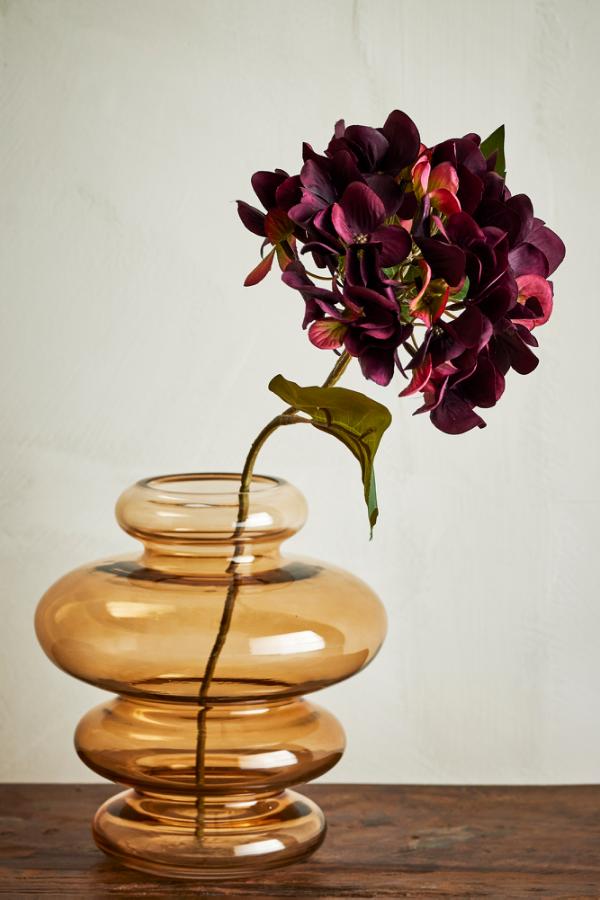 Bloomingville Hydrangea Stem, Purple, Artificial Flowers
