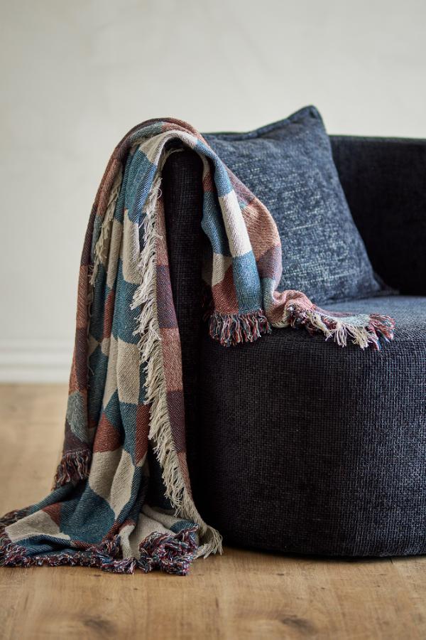 Bloomingville True Throw, Multi, Recycled Cotton