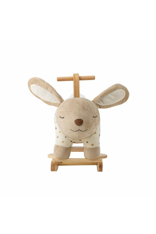 Bloomingville Mini Villja Rocking Toy, Rabbit, Multi, Polyester