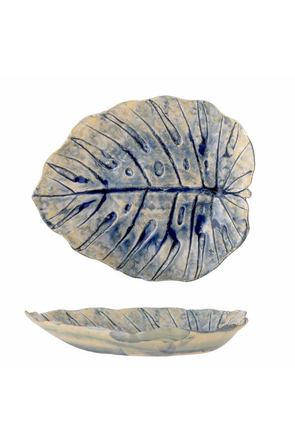 Creative Collection Rowan Serving Plate, Blue, Stoneware