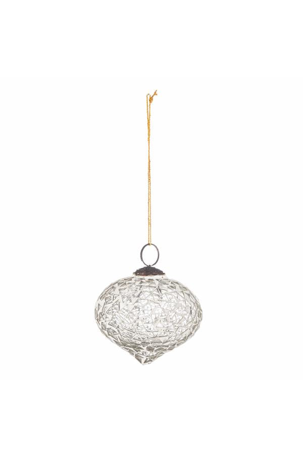 Bloomingville Nadine Ornament, White, Glass