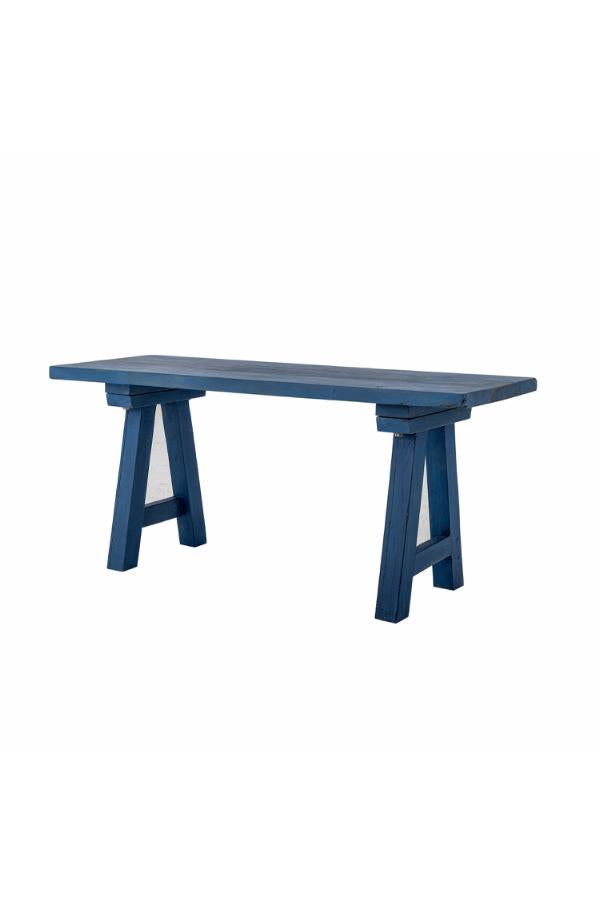 Creative Collection Porir Bench, Blue, Reclaimed Wood