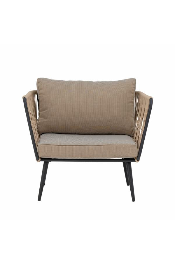 Bloomingville Pavone Lounge Chair, Brown, Metal