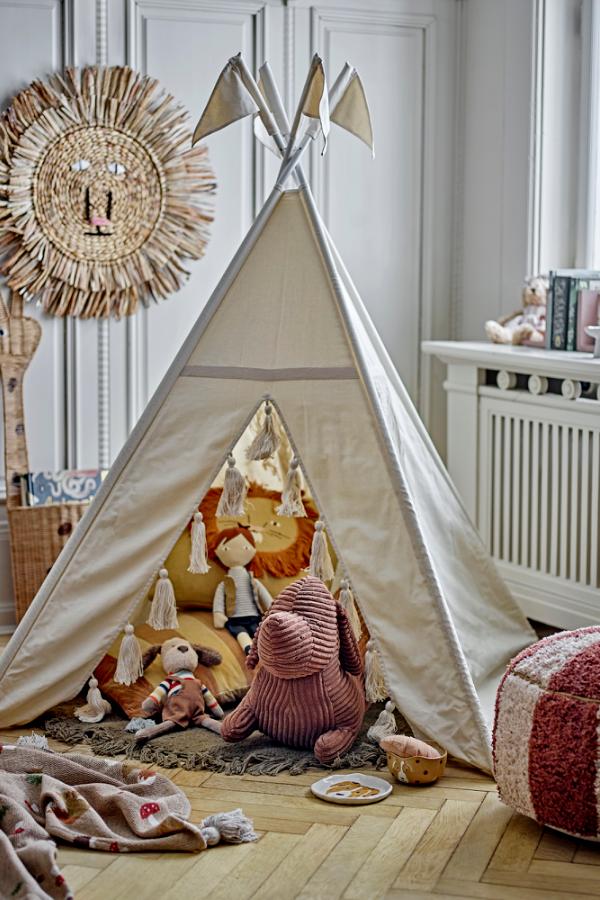 Bloomingville Mini Fardin Children´s Tipi, Nature, Cotton
