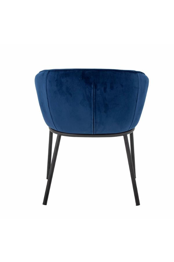 Bloomingville Cortone Dining Chair, Blue, Recycled Polyester