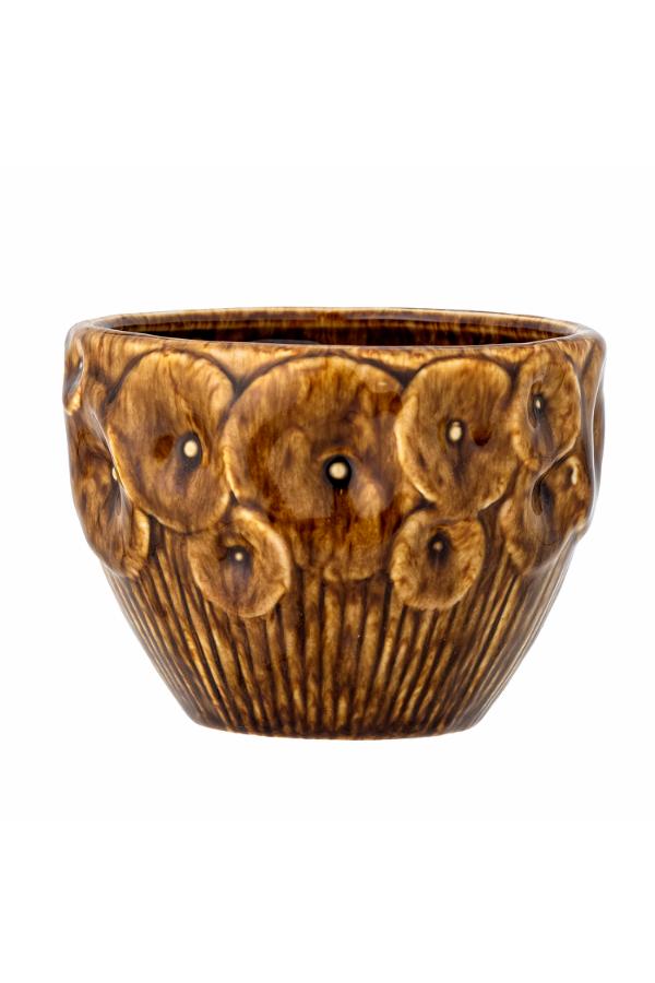 Creative Collection Rokaya Flowerpot, Brown, Stoneware