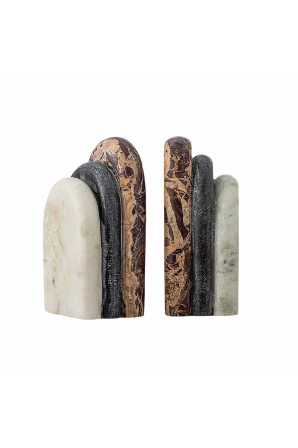 Creative Collection Vani Bookend, Multi, Marble