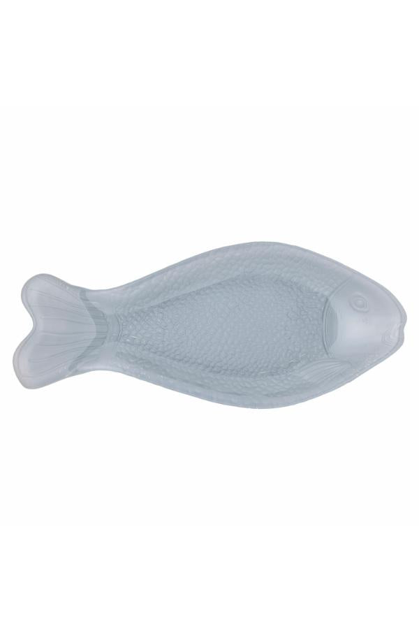 Creative Collection Yuna Serving Plate, Grey, Glass