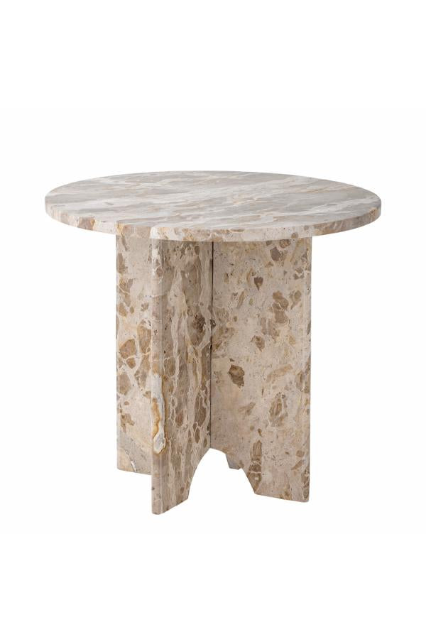 Bloomingville Jasmia Side Table, Brown, Marble
