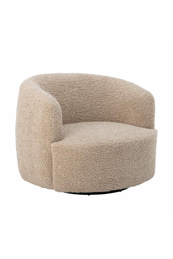 Bloomingville Bocca Lounge Chair, Nature, Polyester