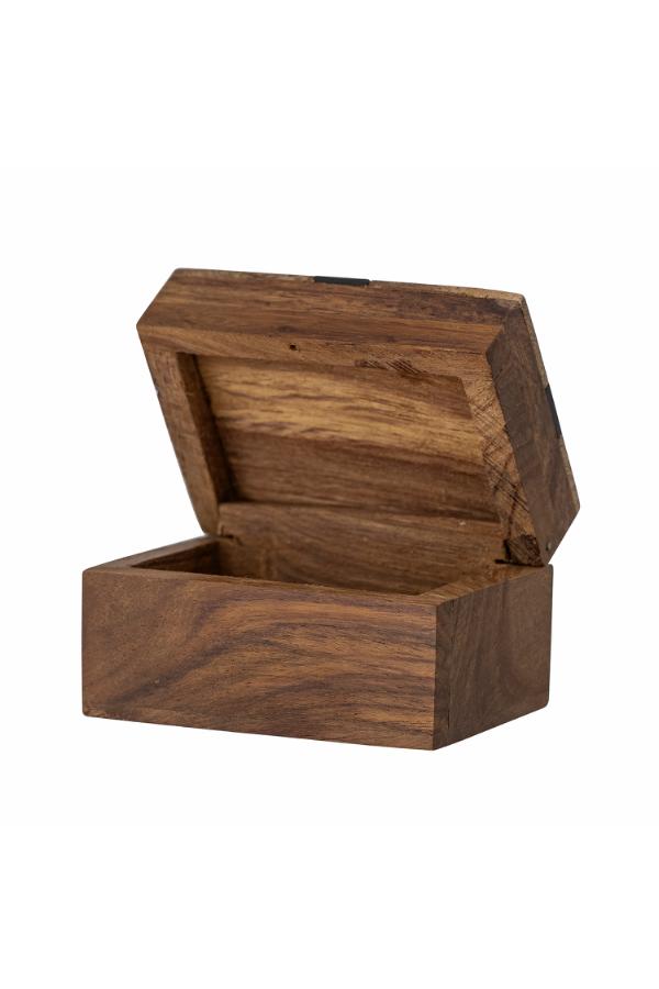 Bloomingville Cemile Box w/Lid, Brown, Mango