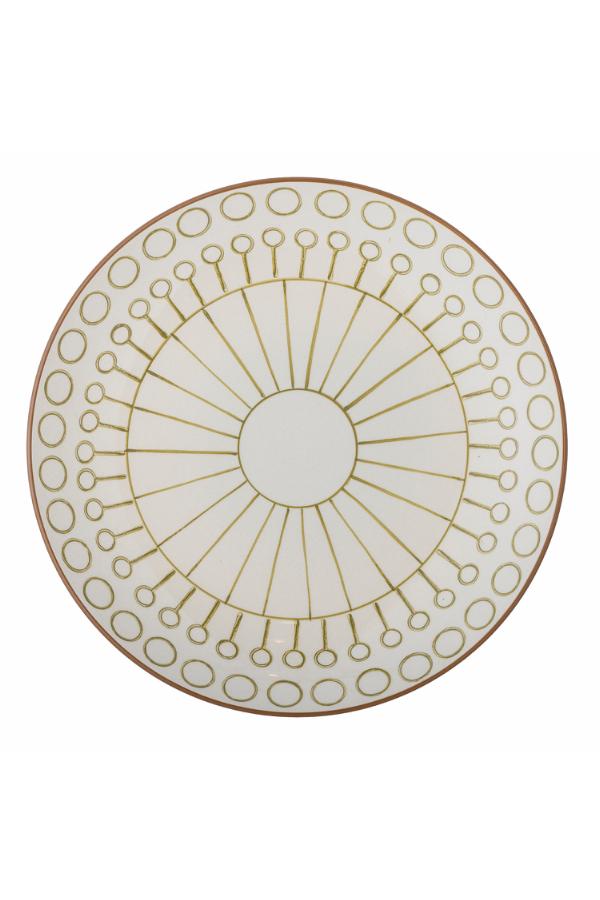 Creative Collection Maple Plate, Green, Stoneware