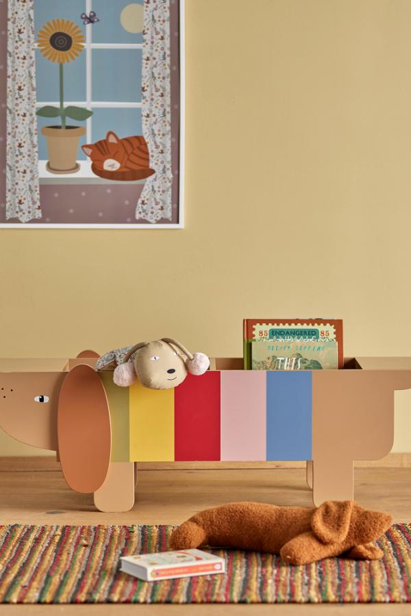 Bloomingville Mini Charlie Book Stand, Multi, FSC®100%, MDF