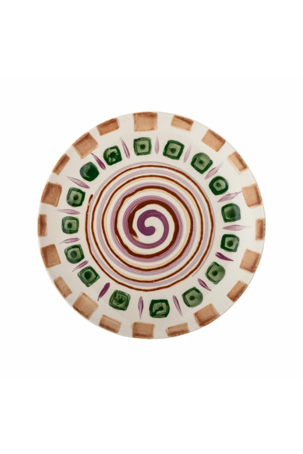 Bloomingville Shama Plate, Multi, Stoneware