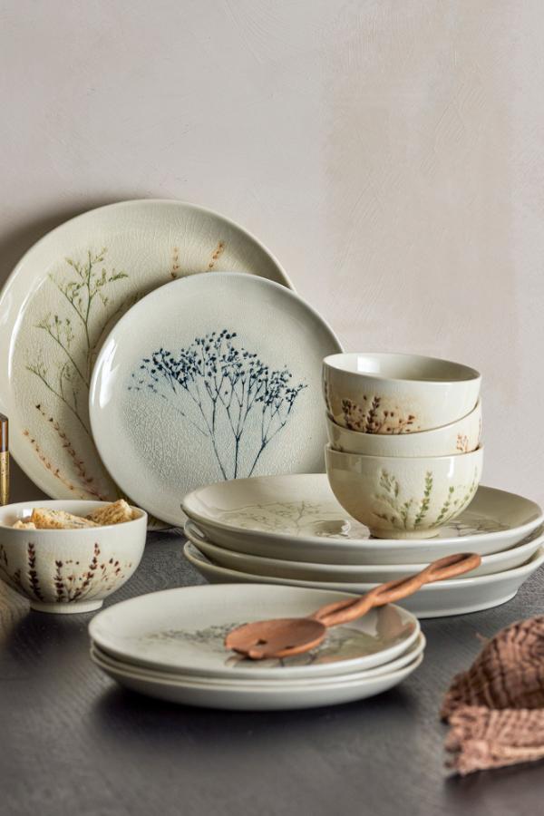 Bloomingville Bea Dinnerware Set, Nature, Stoneware