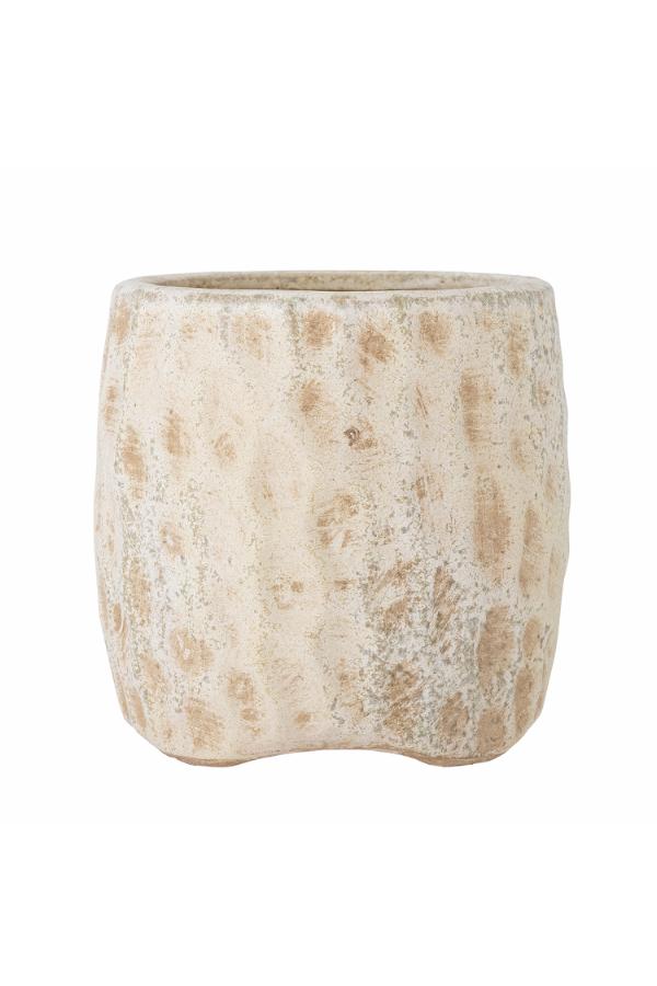 Creative Collection Mawni Deco Flowerpot, Nature, Terracotta