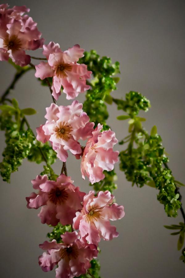 Bloomingville Wild Cherry Stem, Rose, Artificial Flowers