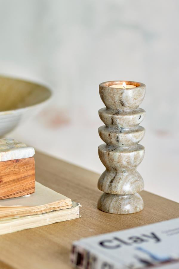 Bloomingville Tasya Votive, Nature, Marble