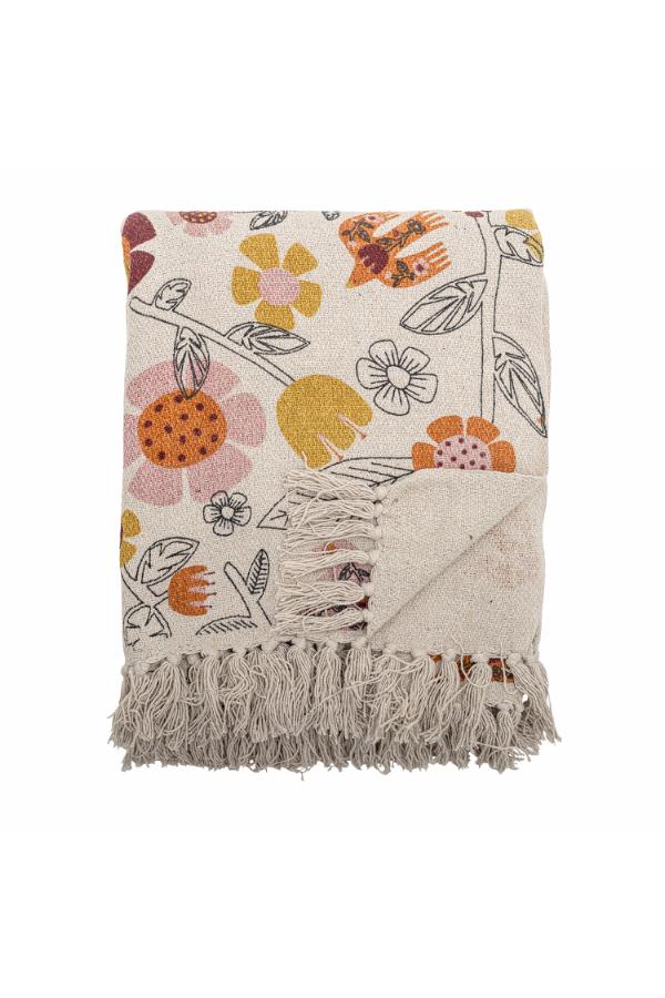Bloomingville Vivielle Throw, Multi, Recycled Cotton