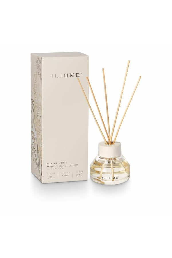 Illume Winter White Scent Diffuser, White,