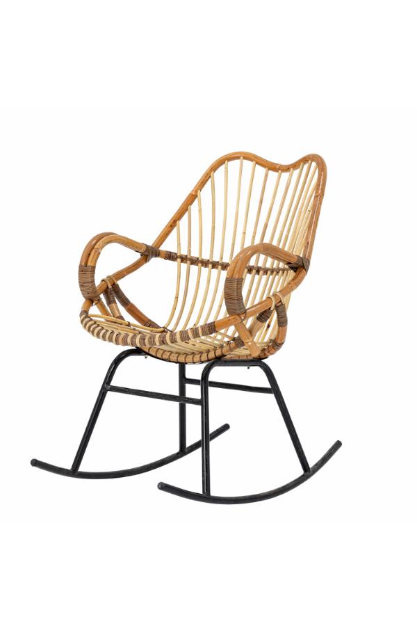Bloomingville Reine Rocking Chair, Nature, Rattan