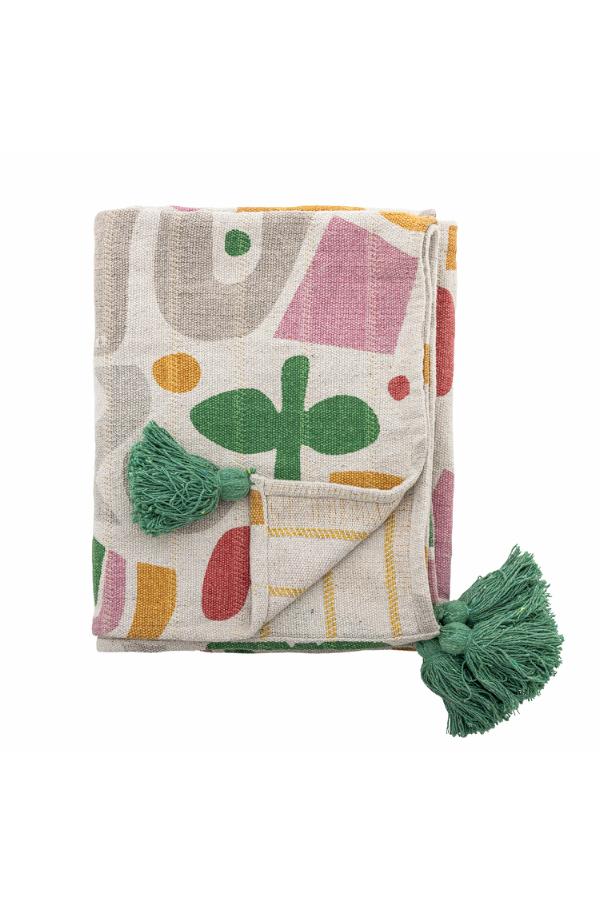 Bloomingville Mini Filur Throw, Multi, Recycled Cotton
