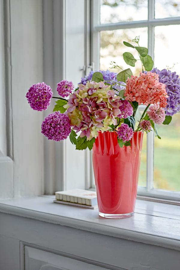 Bloomingville Hydrangea Stem, Rose, Artificial Flowers