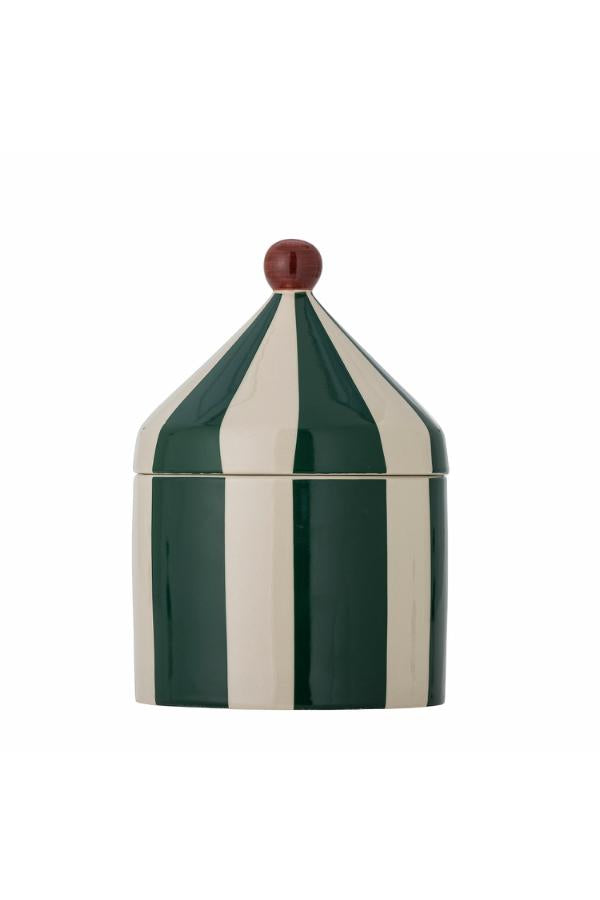 Bloomingville Mini Cimmi Jar w/Lid, Green, Stoneware