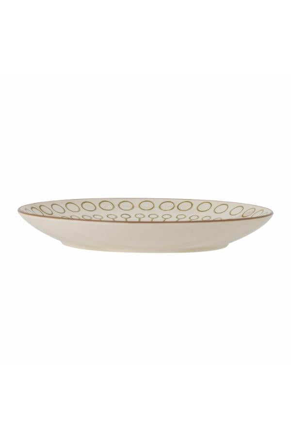Creative Collection Maple Plate, Green, Stoneware