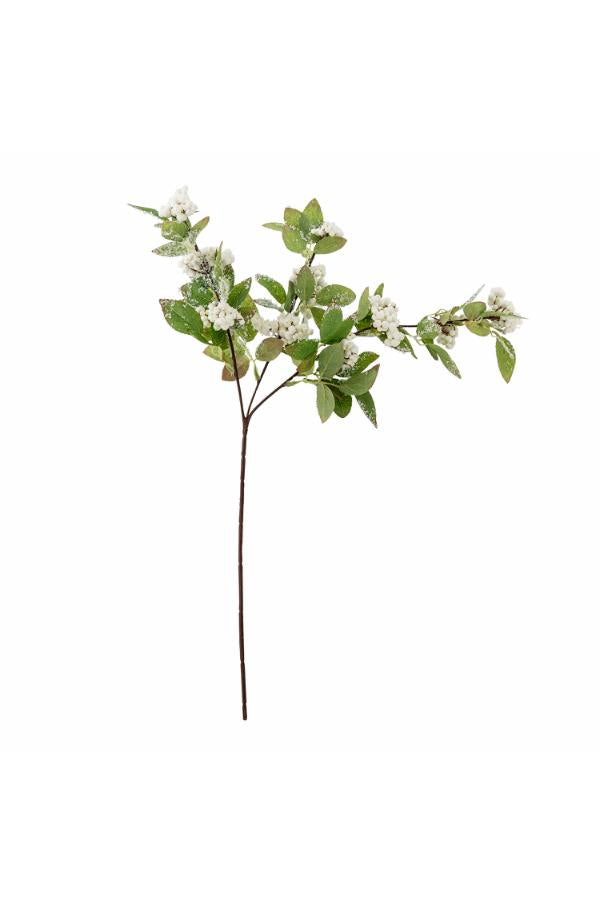Bloomingville Snowberry Stem, White, Artificial Flowers