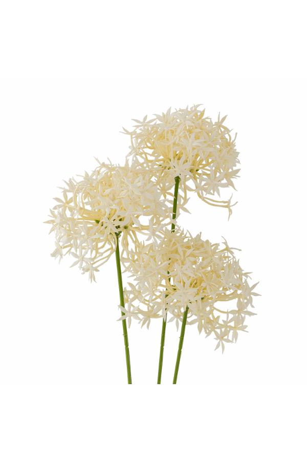 Bloomingville Allium Stem, White, Artificial Flowers