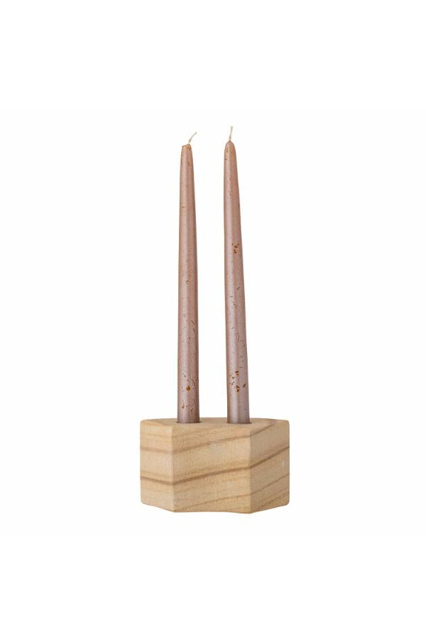 Bloomingville Florida Candle Holder, Nature, Sandstone