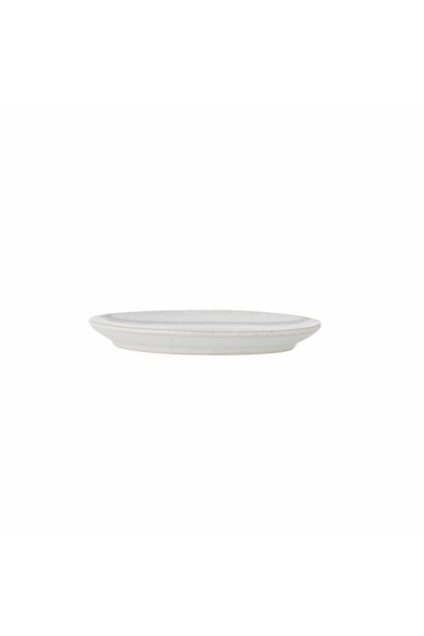 Bloomingville Addison Plate, White, Stoneware