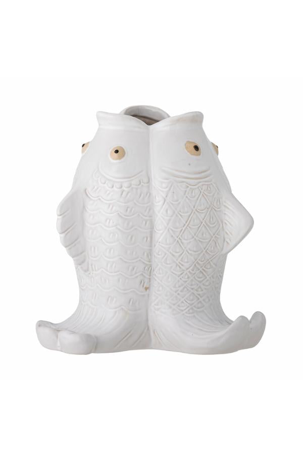 Creative Collection Fili Vase, White, Stoneware