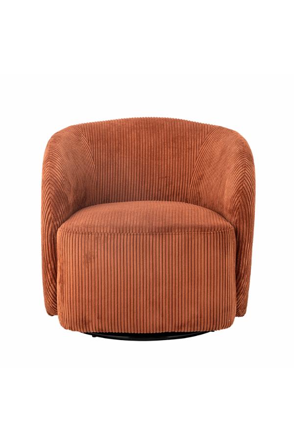 Bloomingville Pradi Lounge Chair, Orange, Polyester