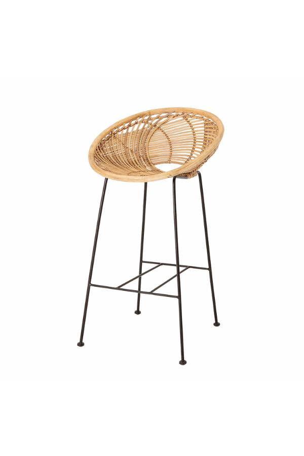 Bloomingville Yonne Bar Chair, Nature, Rattan