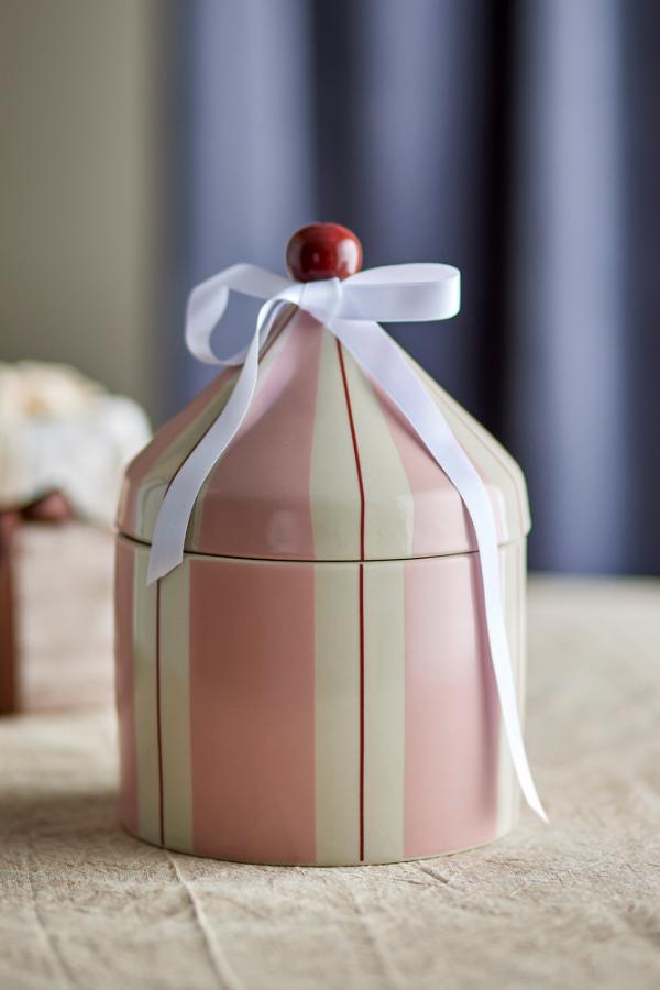 Bloomingville Mini Cimmi Jar w/Lid, Rose, Stoneware