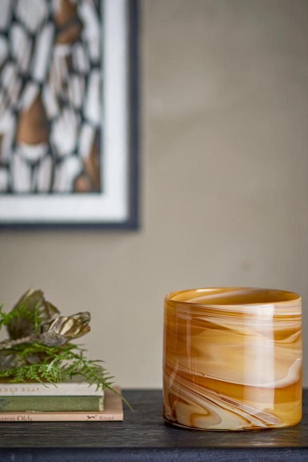 Bloomingville Sylas Votive, Orange, Glass
