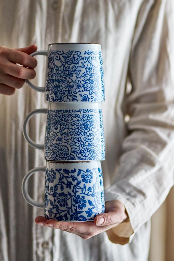 Bloomingville Molly Mug, Blue, Stoneware
