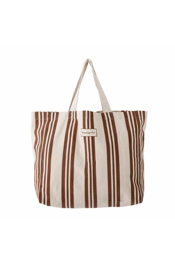 Bloomingville Trina Shopping Bag, Brown, Cotton OEKO-TEX®