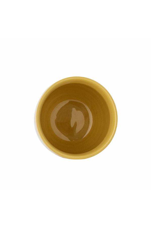 Bloomingville Mini Celebrate Cup, Yellow, Stoneware