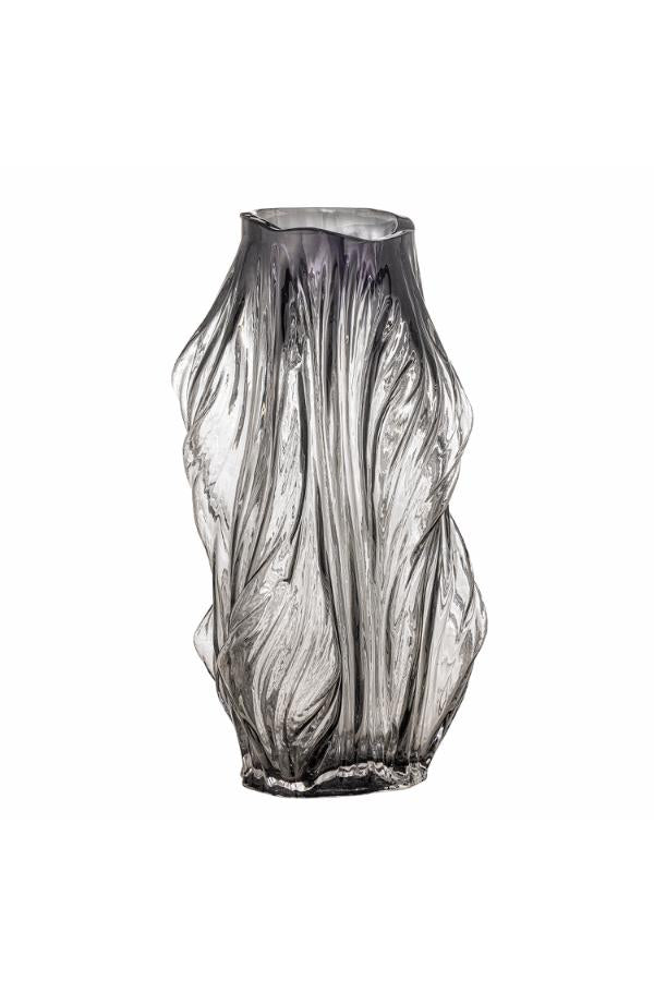Bloomingville Tulla Vase, Grey, Glass