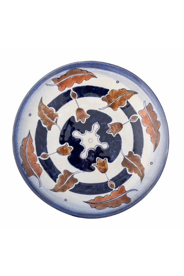 Bloomingville Myrna Pedestal Bowl, Multi, Stoneware