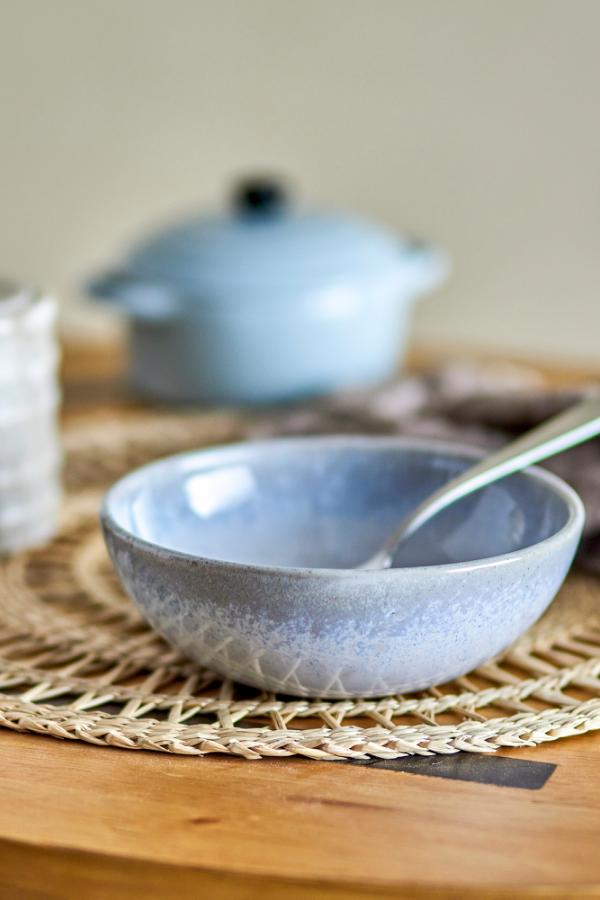 Bloomingville Paula Breakfast Set, Blue, Stoneware
