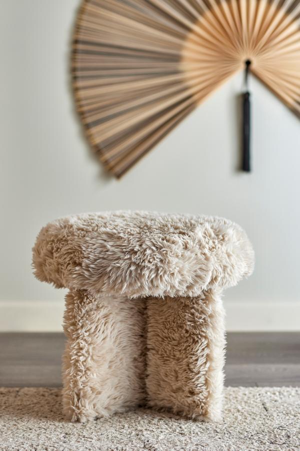Bloomingville Frikka Pouf, Nature, Polyester