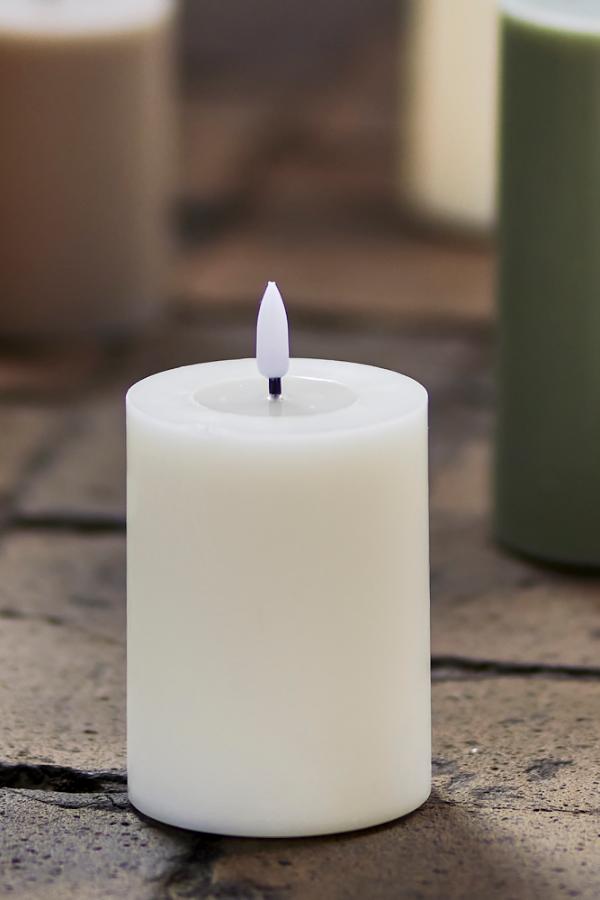 Bloomingville Ponza LED Candle, White, Paraffin