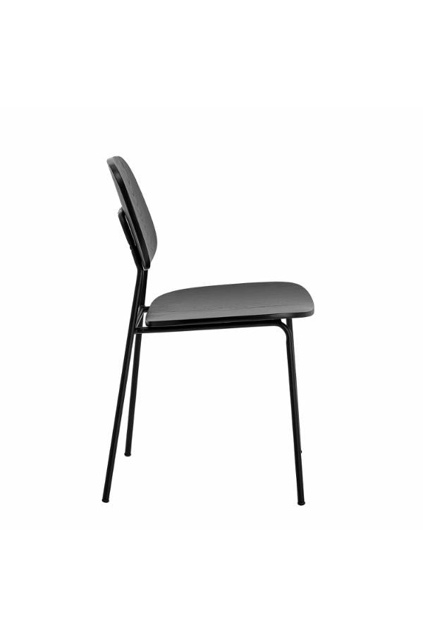 Bloomingville Monza Dining Chair, Black, Plywood
