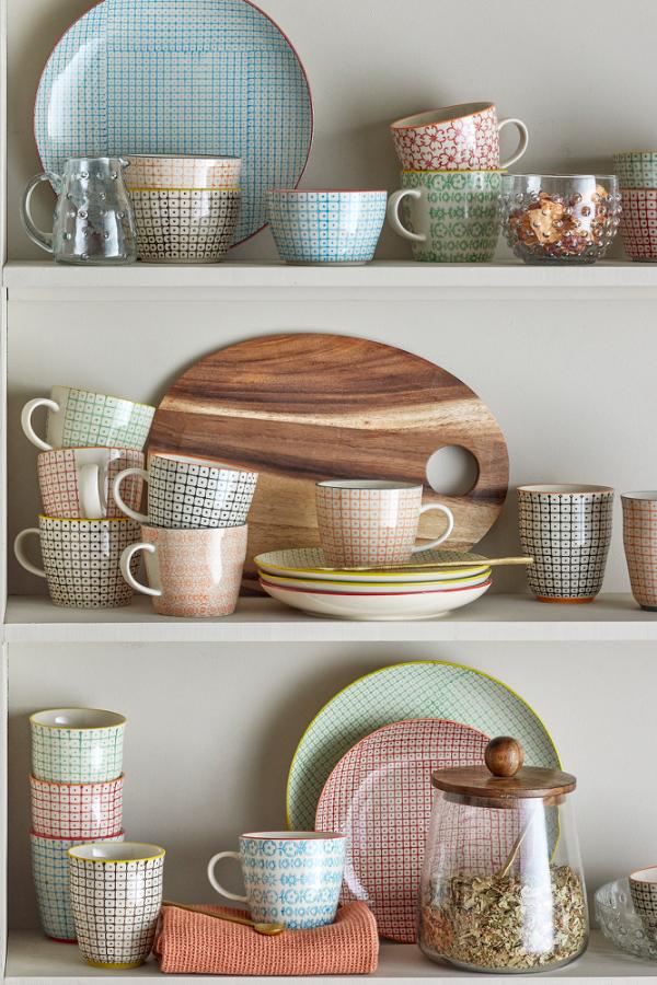 Bloomingville Carla Plate, Multi, Stoneware
