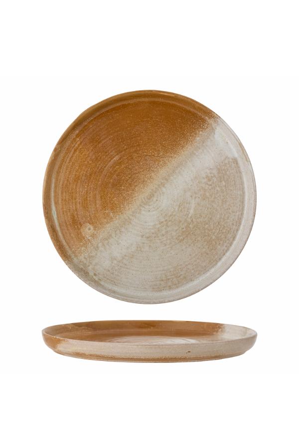 Creative Collection Dahlia Serving Plate, Brown, Stoneware