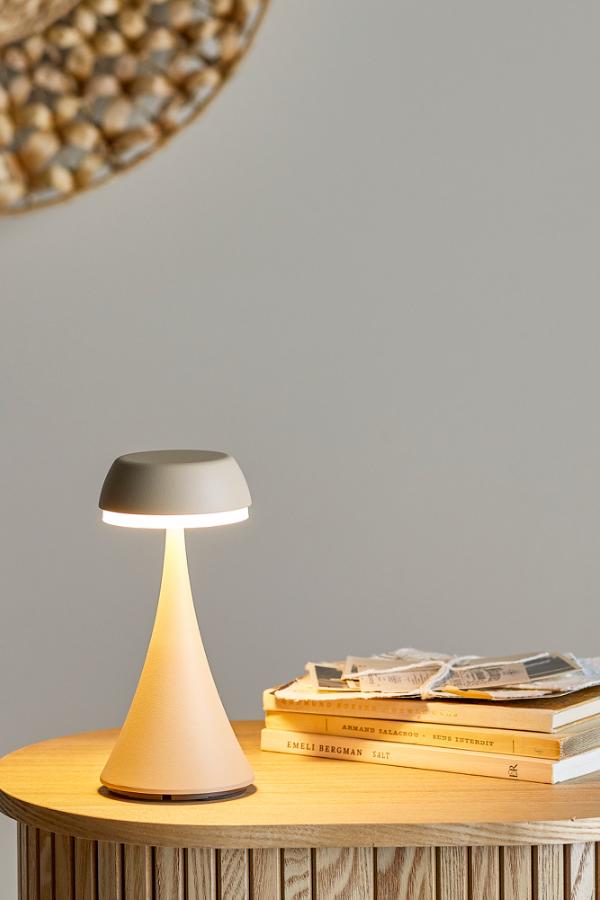 Bloomingville Pepple Portable Lampe, Rechargeable, Nature, Aluminum
